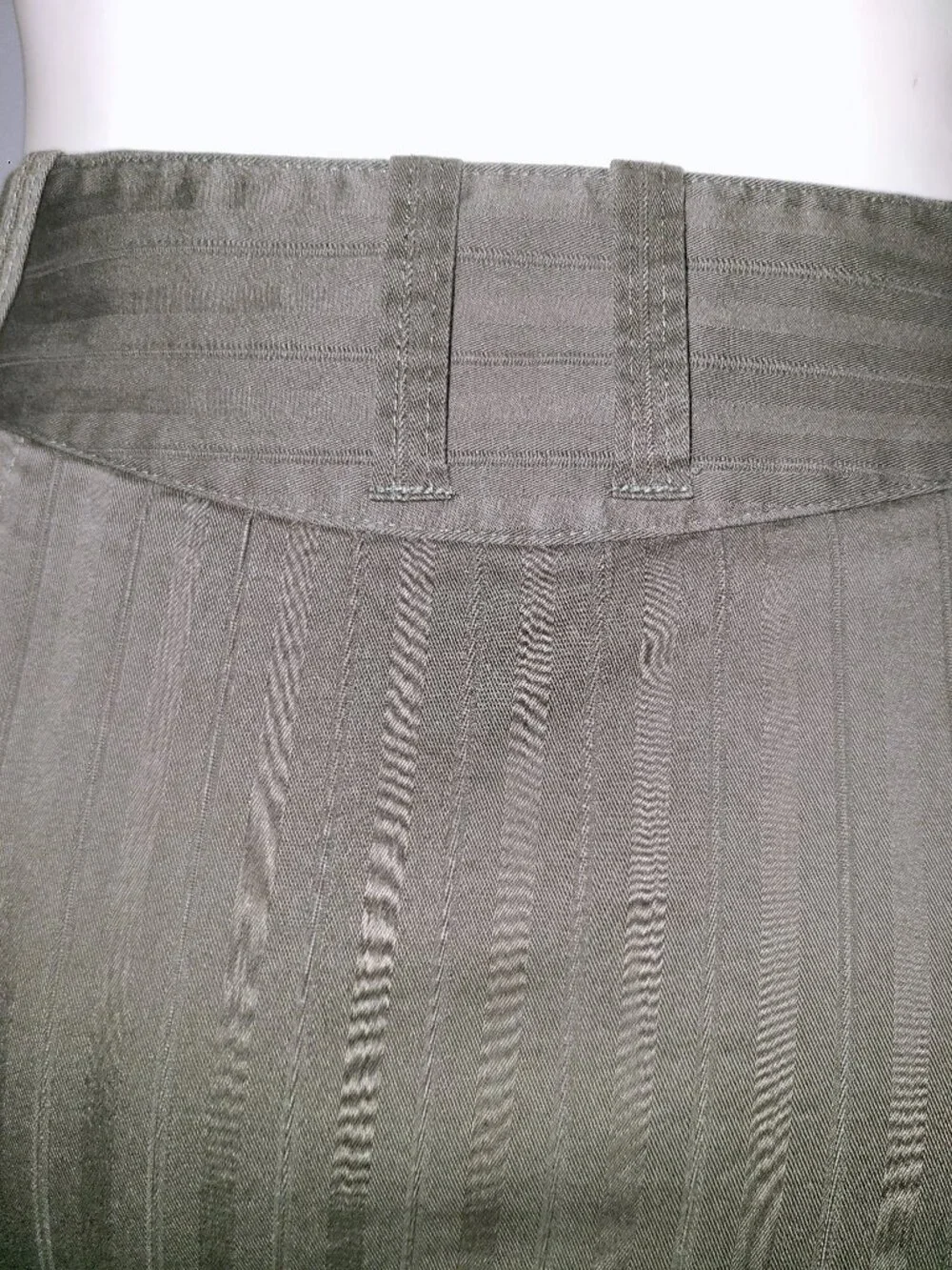 MORBID THREADS Pinstripe Zip Alt Y2K Pencil Skirt, Size 3